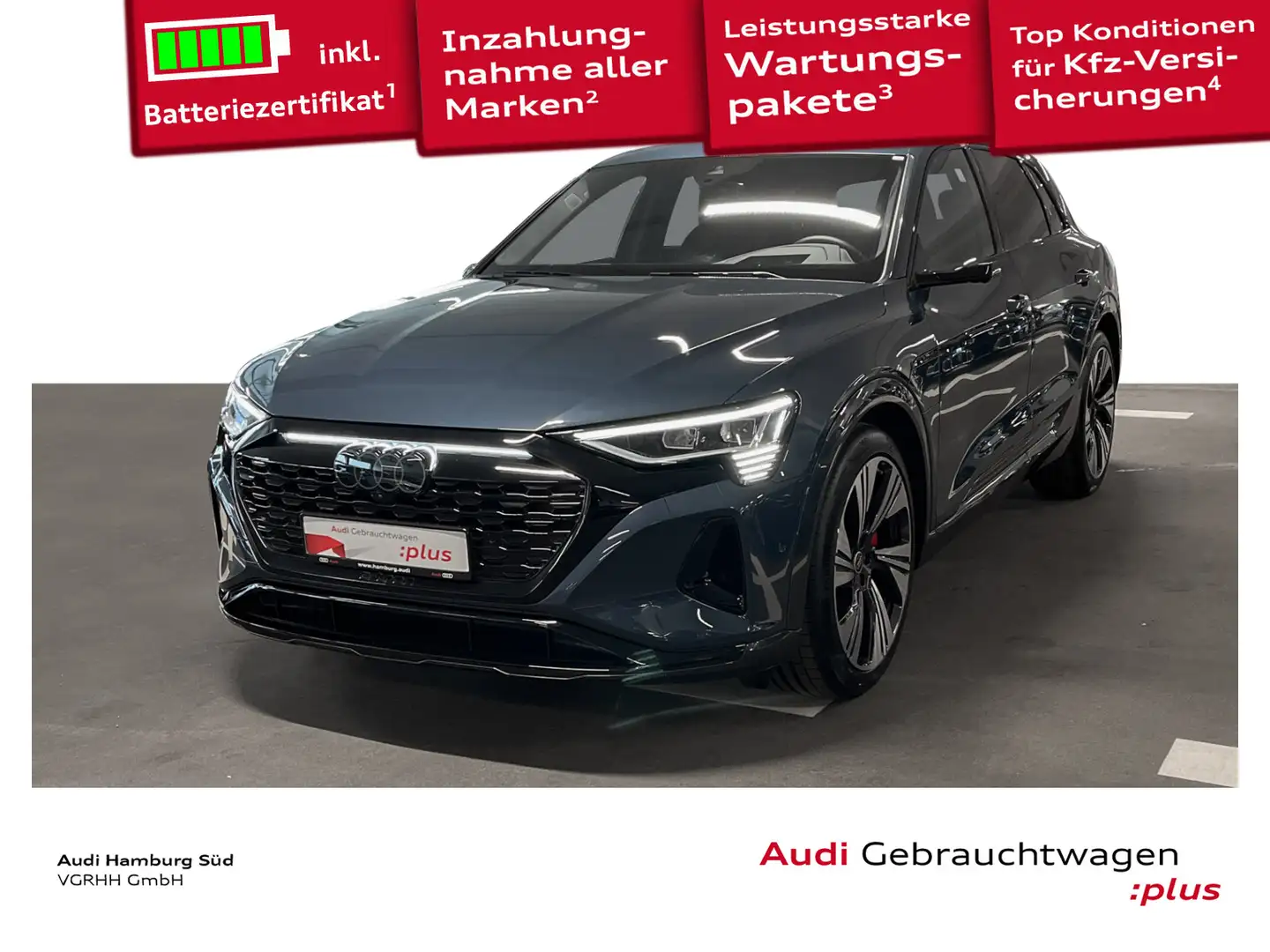 Audi Q8 e-tron 50 advanced qu S LINE/MATRIX/PANO/LM22 Azul - 1