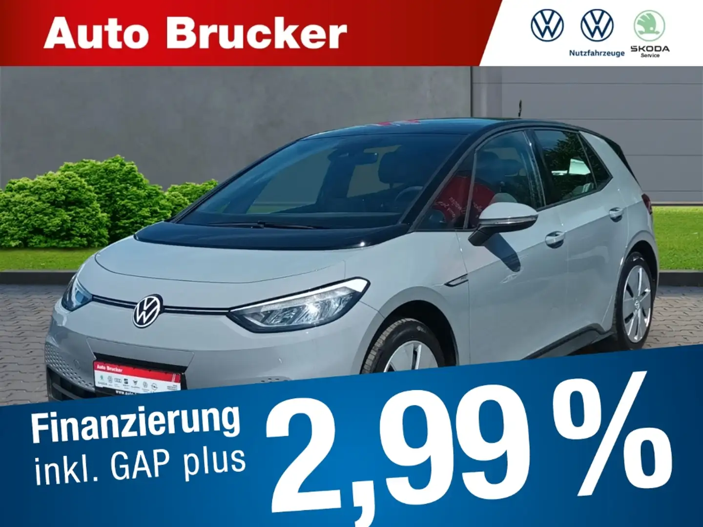 Volkswagen ID.3 Pro 107 kW+Navigationssystem+Tempomat+Klimaautomat Grau - 1