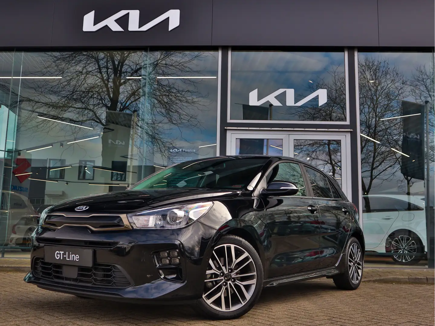Kia Rio 1.0 TGDI GT-Line 120PK | Navigatie | Climate Contr Nero - 1