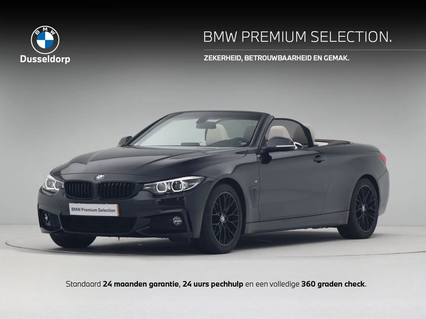 BMW 420 4 Serie Cabrio 420i High Executive Zwart - 1