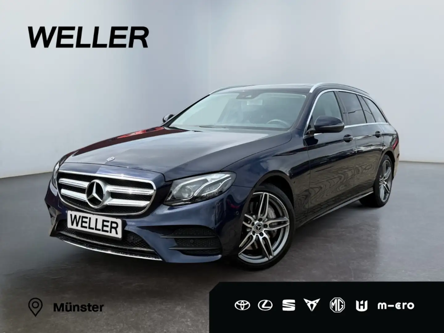 Mercedes-Benz E 450 T 4M AMG *Multibeam*Pano*Rcam* Bleu - 1