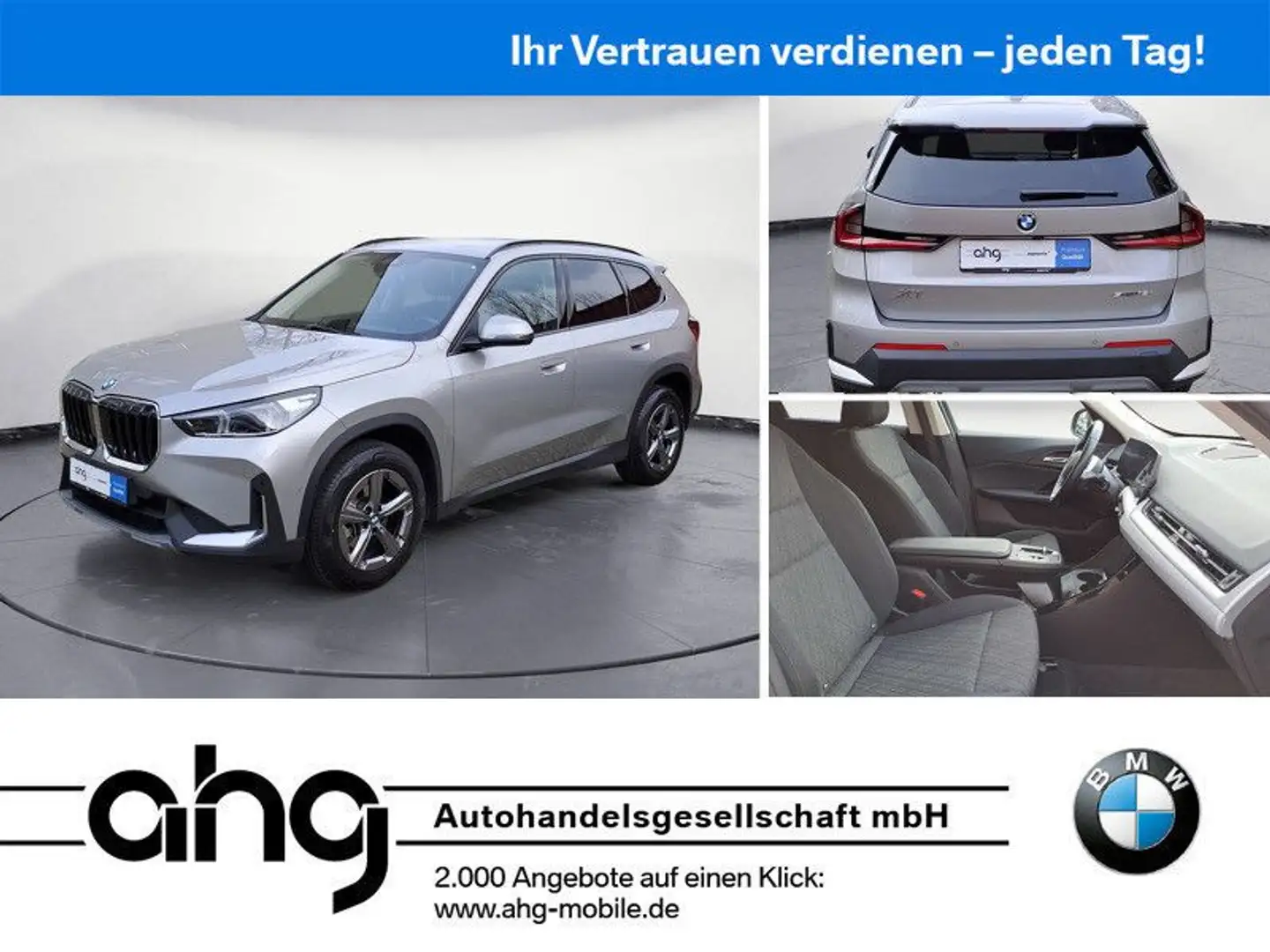 BMW X1 sDrive18i Steptronic *Navi*PDC*Rückfahrkamera Silber - 1