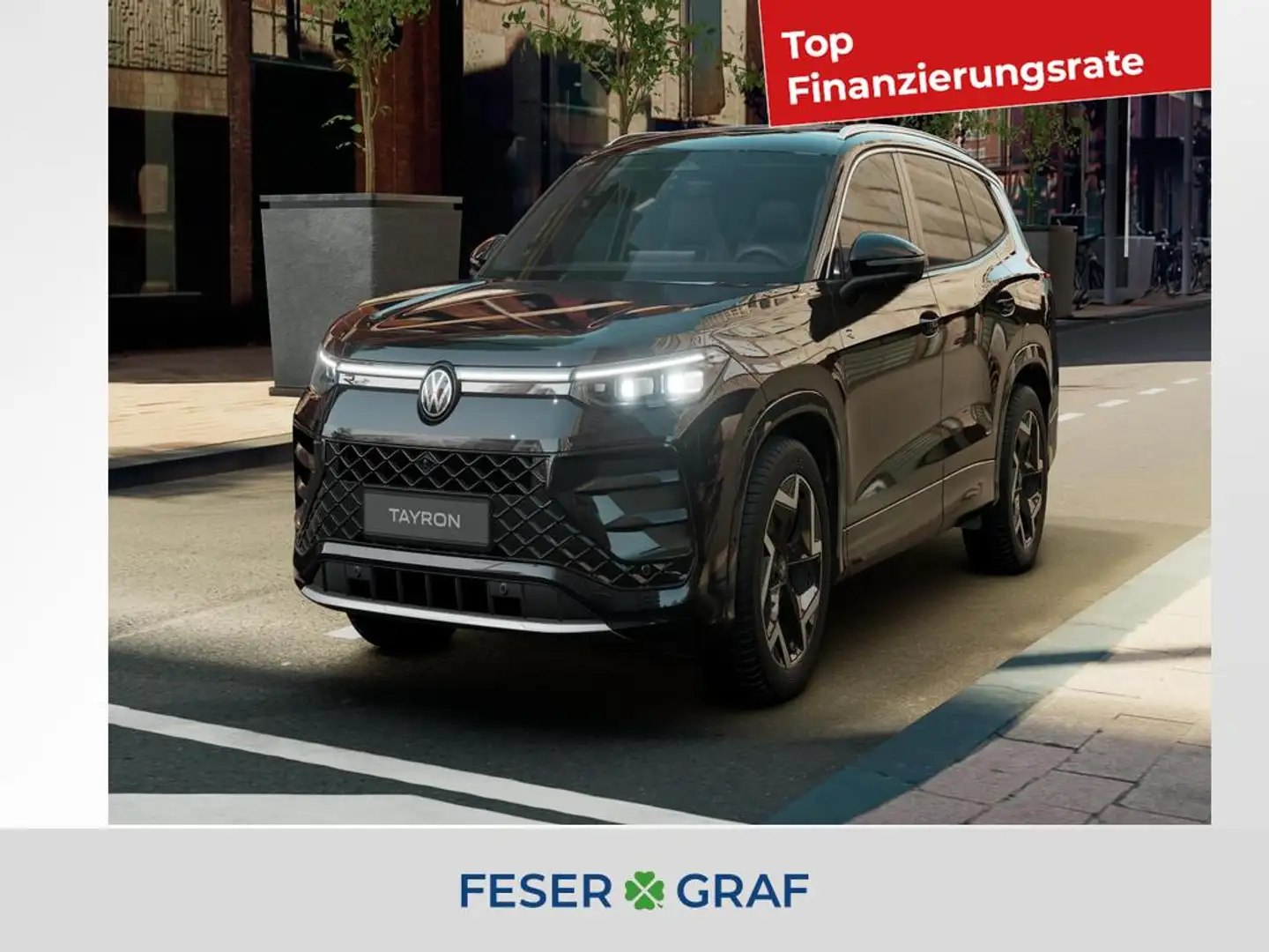 Volkswagen Tayron R-Line TDI 110kW DSG 7-Sitze Pano AHK DCC Schwarz - 1