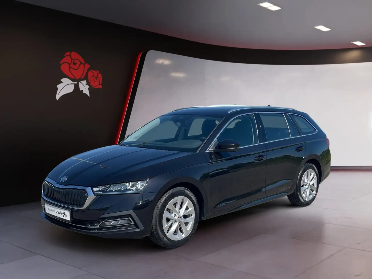 Skoda Octavia Combi 2,0 TDI DSG Style Navi Leder Schwarz - 2