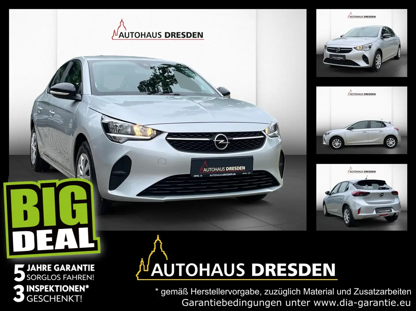 Opel Corsa F 1.2 Edition +KAM Navi PDC SpurH Argento - 1