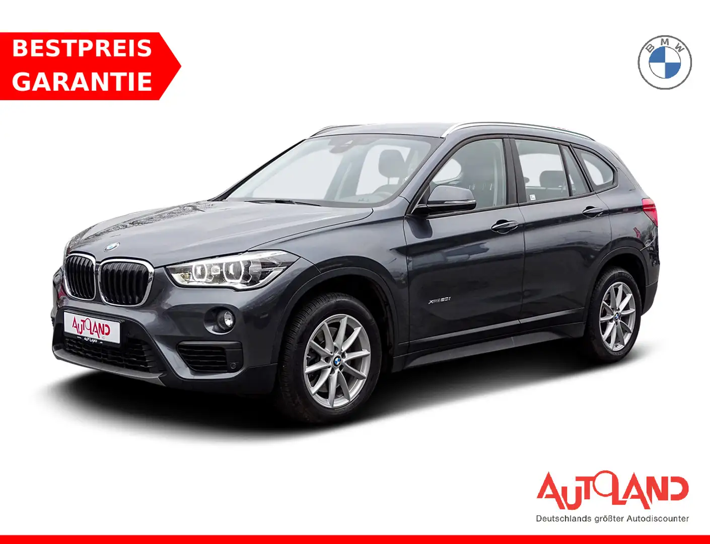 BMW X1 xDrive 20 i Advantage LED Navi Tempomat AHK Gris - 1