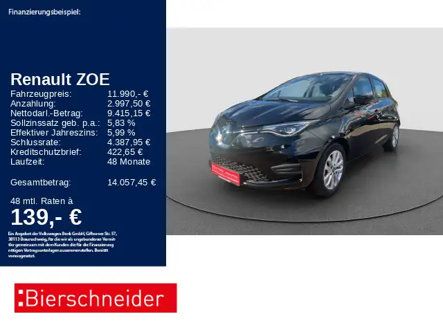 Renault ZOE Zoe Experience LED GRA SHZ PDC