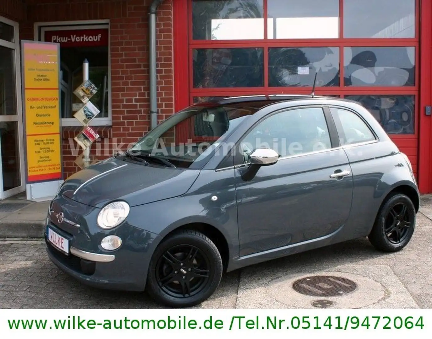 Fiat 500 Pop Star+Automatik+49.800 KM+Klima+Bluetooth Gris - 1