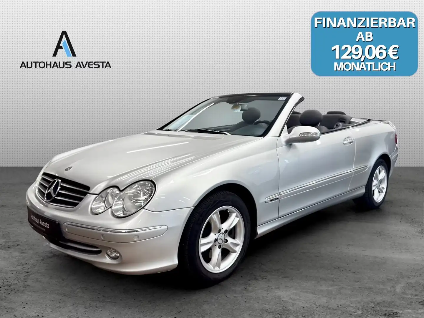 Mercedes-Benz CLK 200 K CABRIO AVANTGARDE / RENTNER / AUTOM. Argent - 1