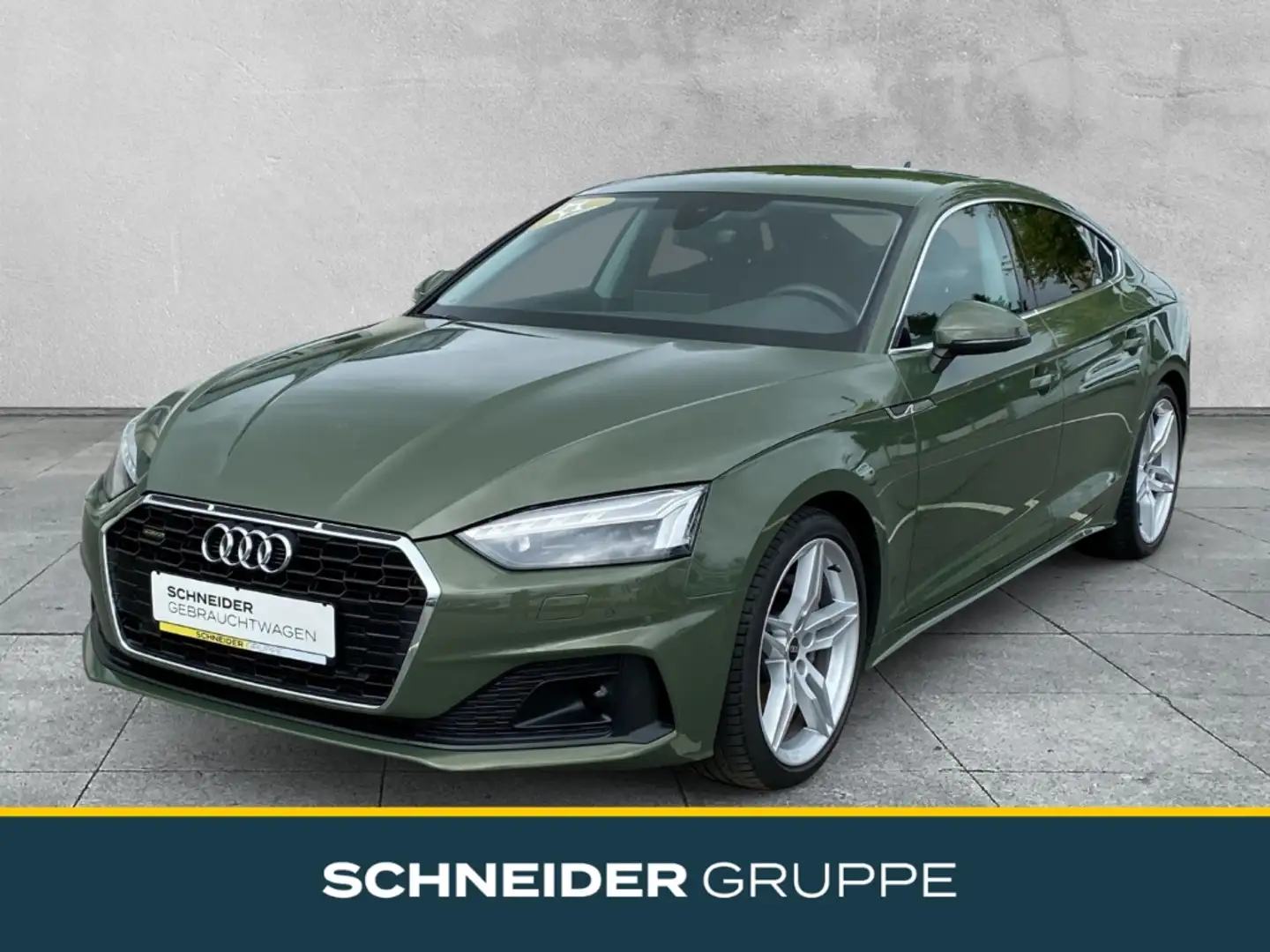 Audi A5 2.0 TFSI quattro Sportback 40 LED+NAVI+KAMERA Grün - 1
