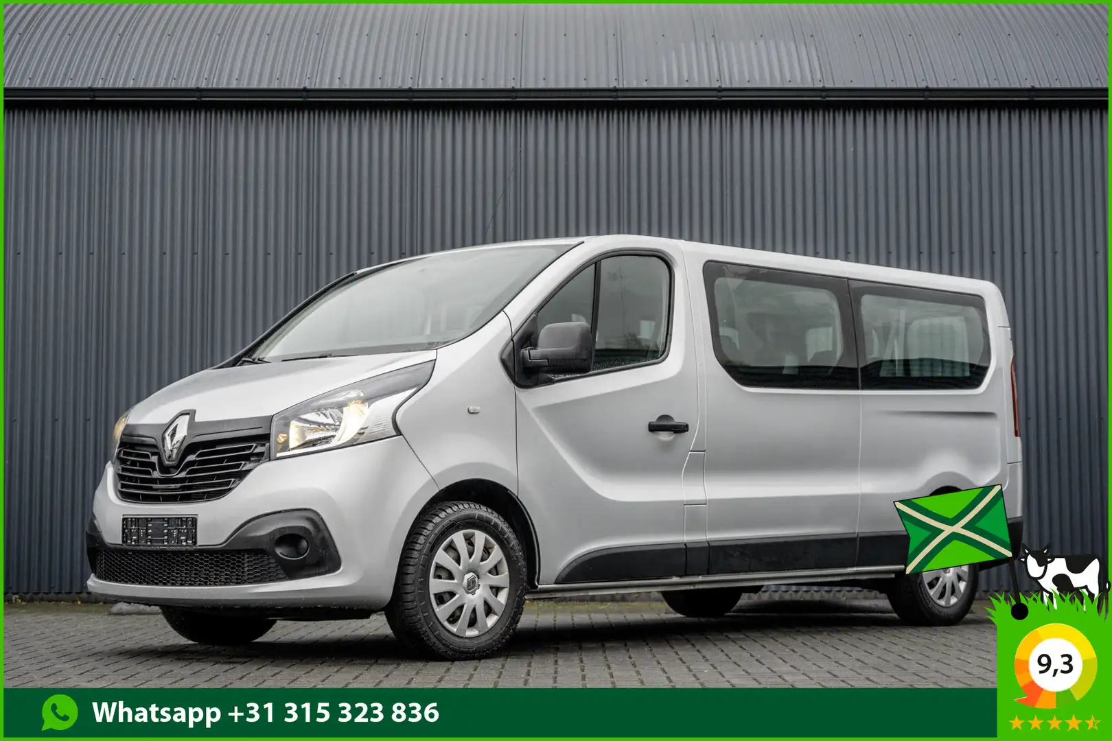 Renault Trafic Passenger **1.6 dCi 9-Pers L2H1 | Incl. BPM, BTW v Zilver - 1