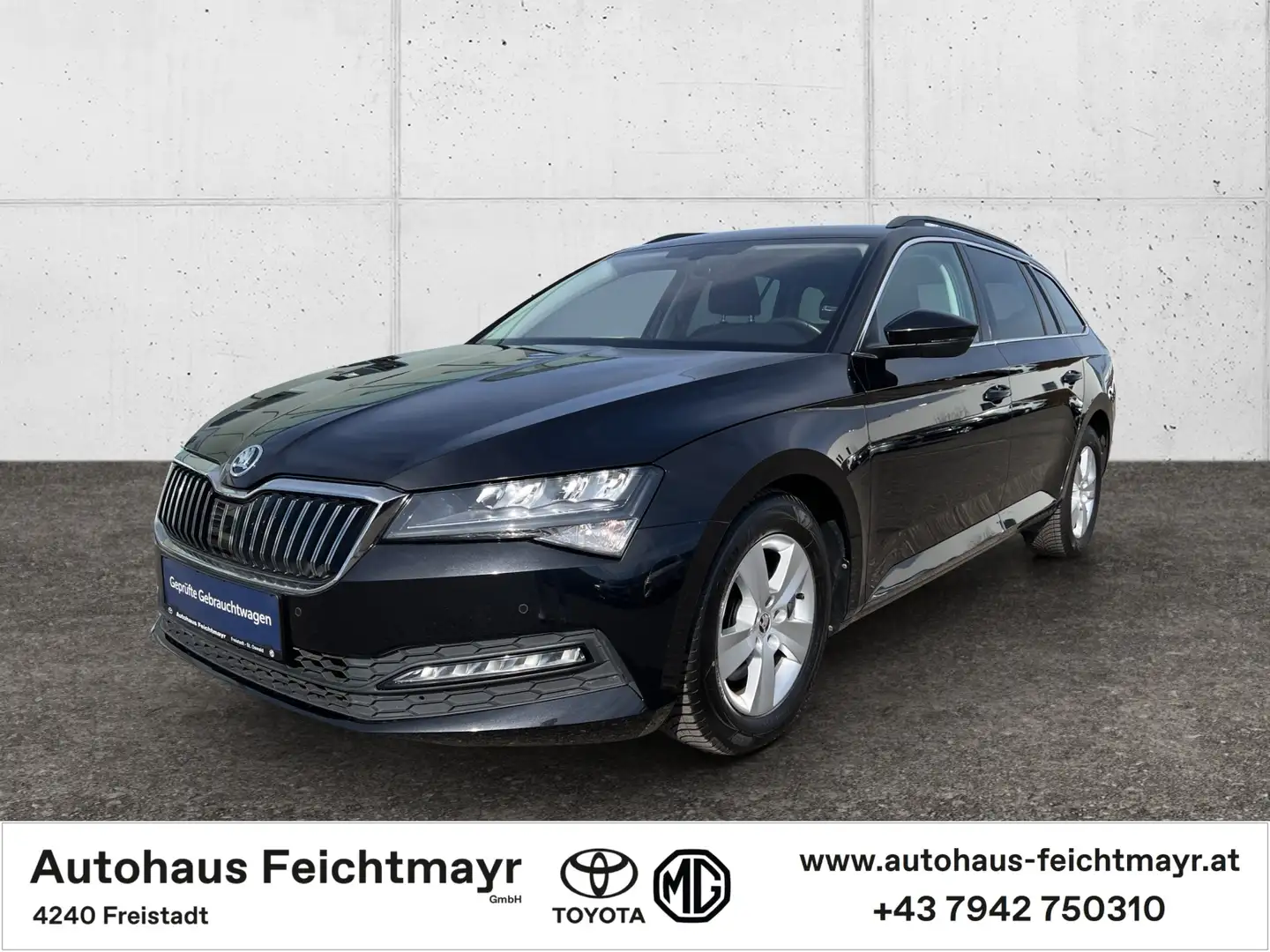 Skoda Superb Kombi 1,6 TDI Ambition DSG 5t. Noir - 1