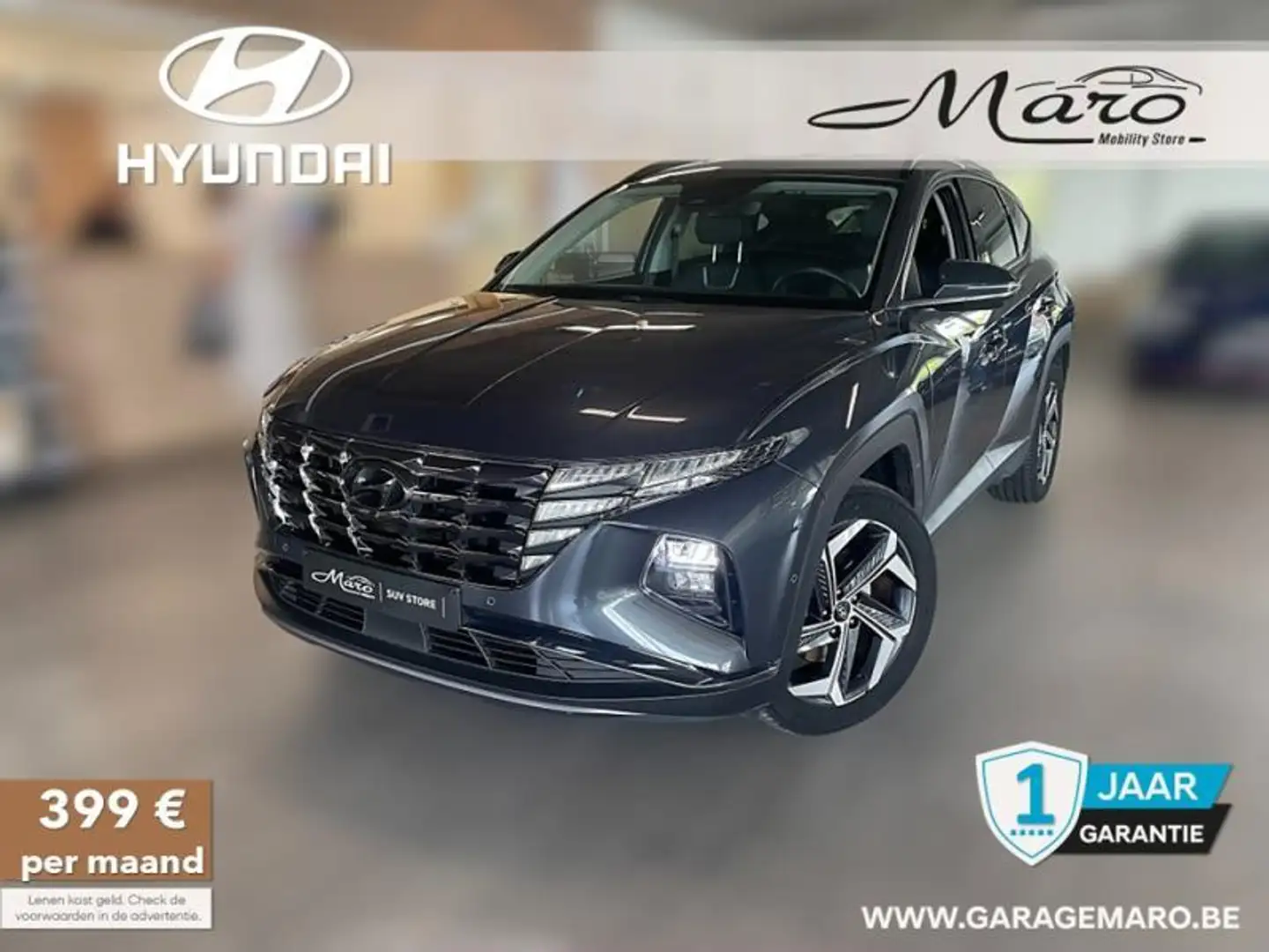 Hyundai TUCSON 1.6 T-GDi HYBRIDE Shine | FULL OPTION! | Gris - 1