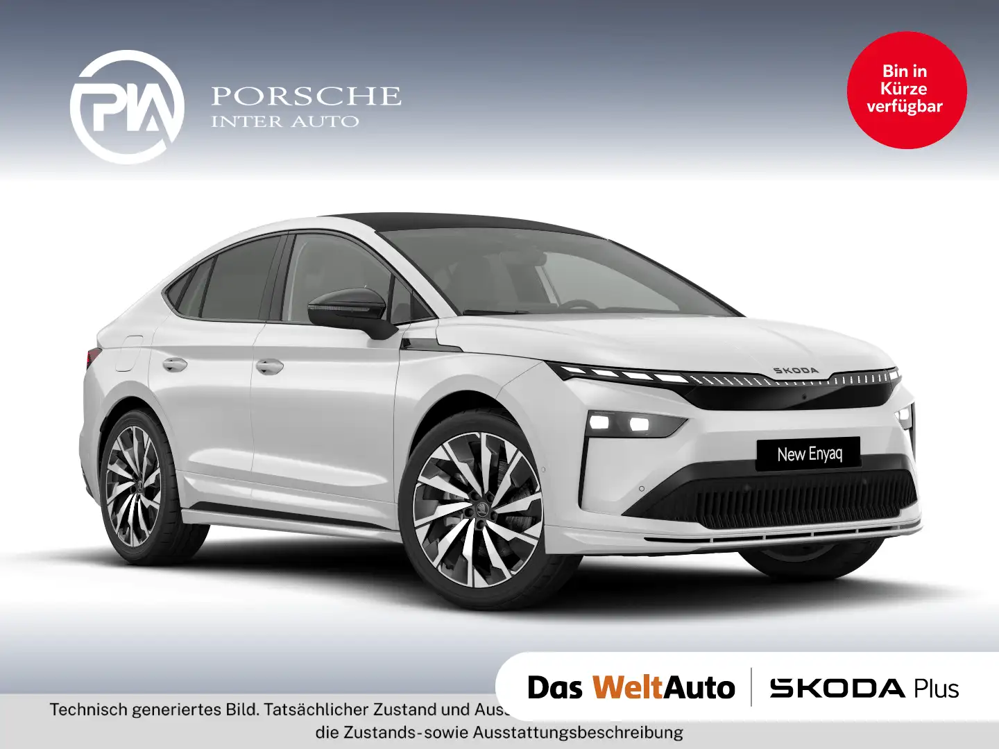 Skoda Enyaq Coupé Sportline 85x Weiß - 1