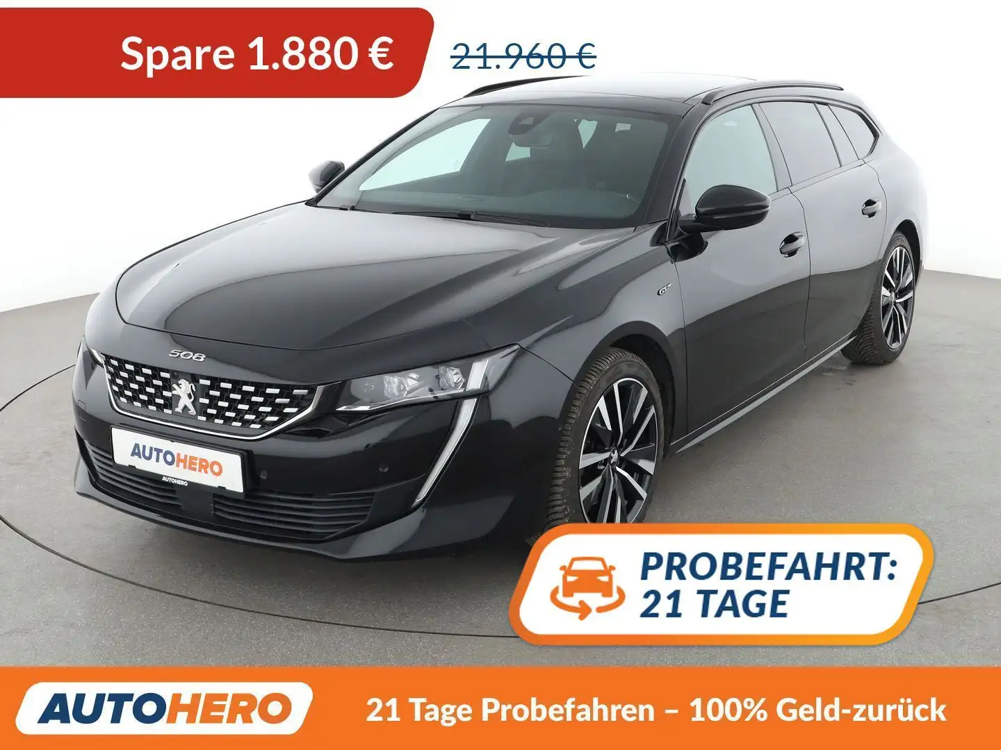 Peugeot 508 1.6 PureTech GT Pack Aut.*NAVI*LED*ACC*CAM*PDC*SHZ Schwarz - 1