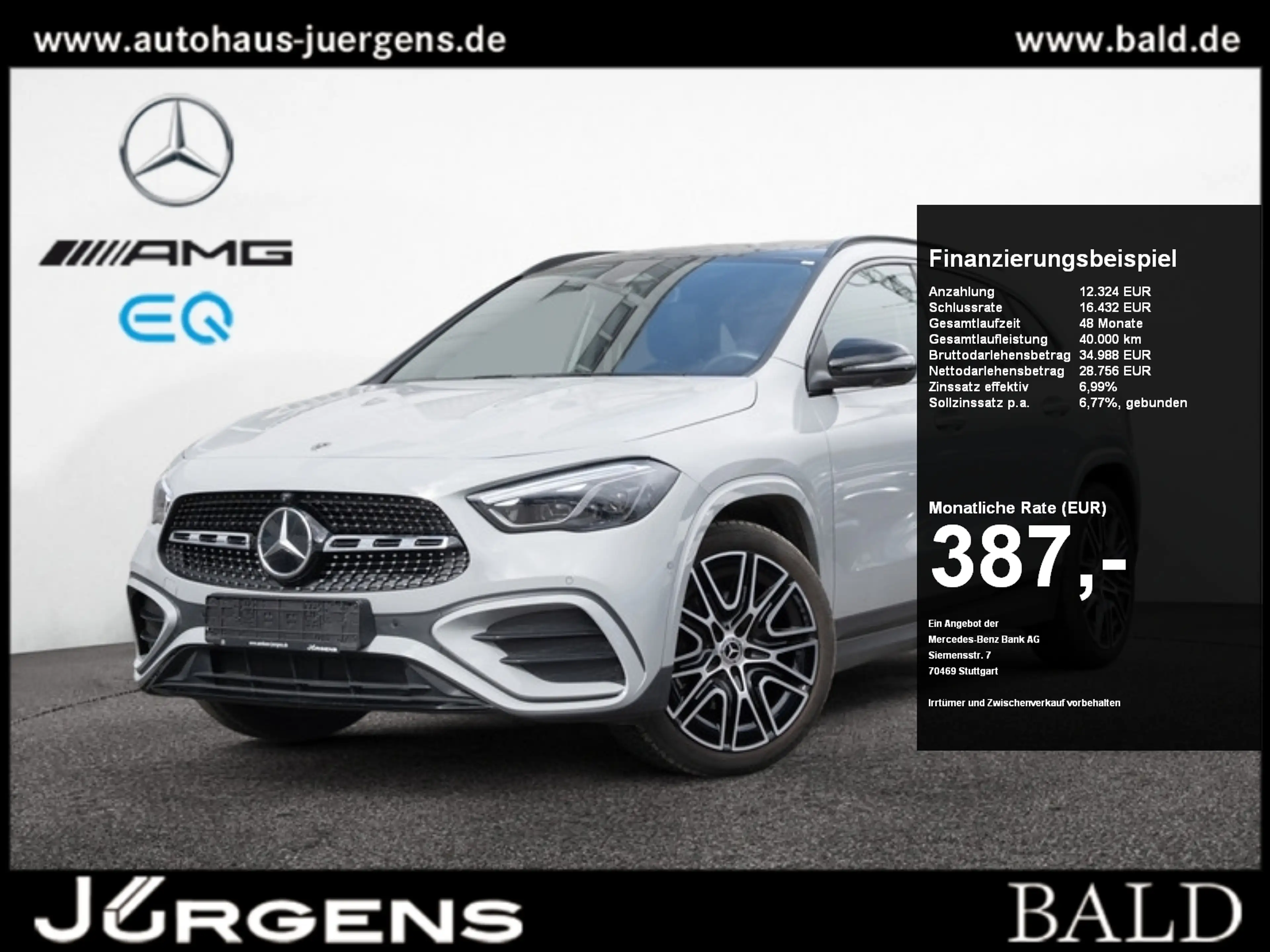 Mercedes-Benz GLA 220 d 4MATIC AMG-Sport+Pano+Distr+MLB+Night