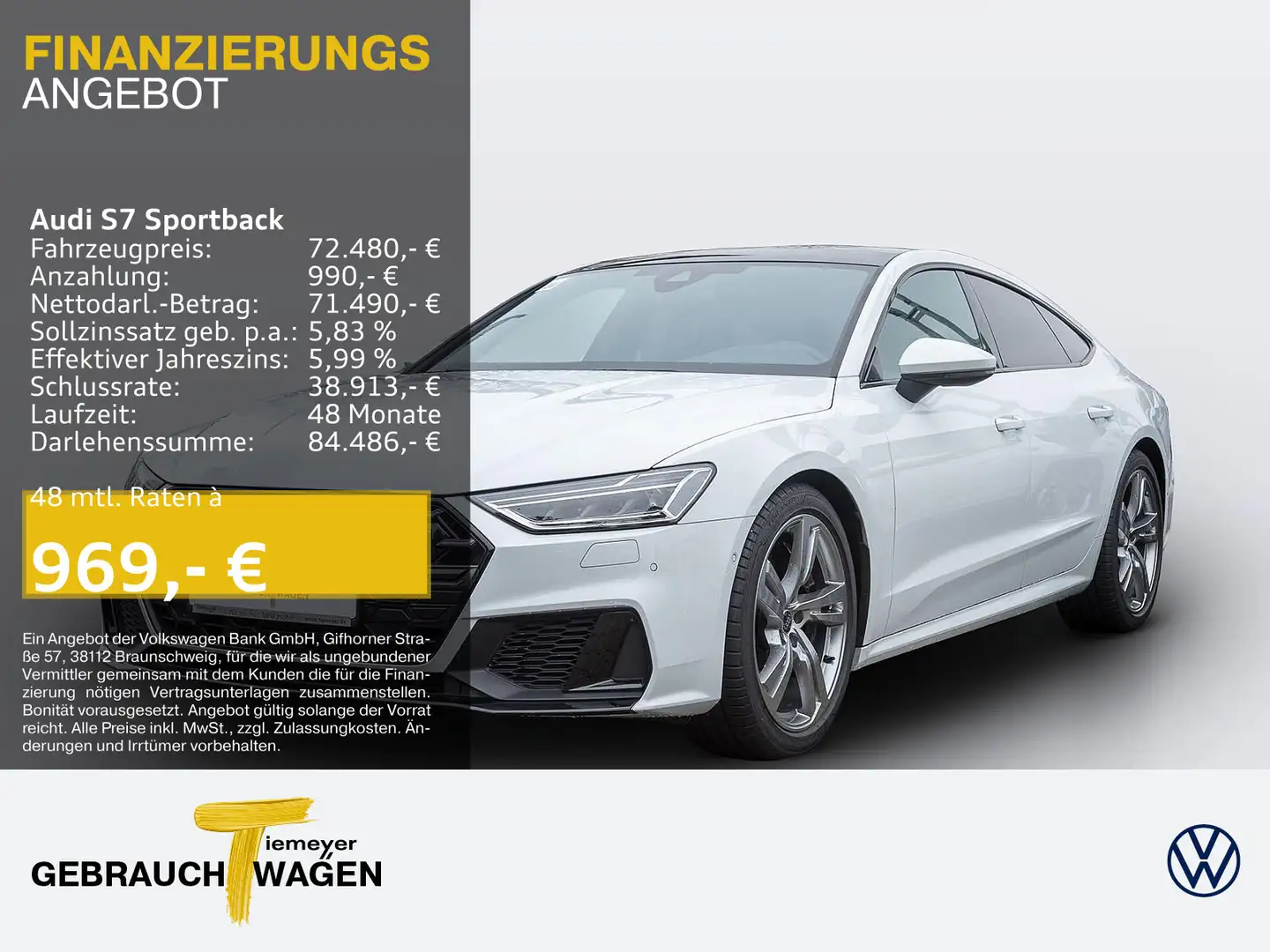 Audi S7 3.0 TDI Q NAVI KAMERA BuO PANO Blanc - 1