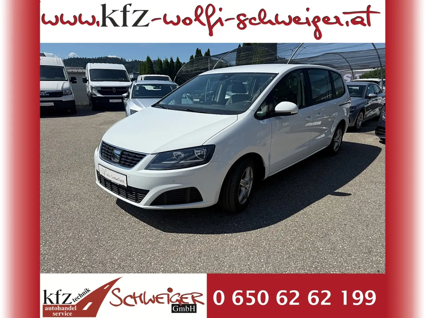 SEAT Alhambra Business 2,0 TDI 4WD Weiß - 1