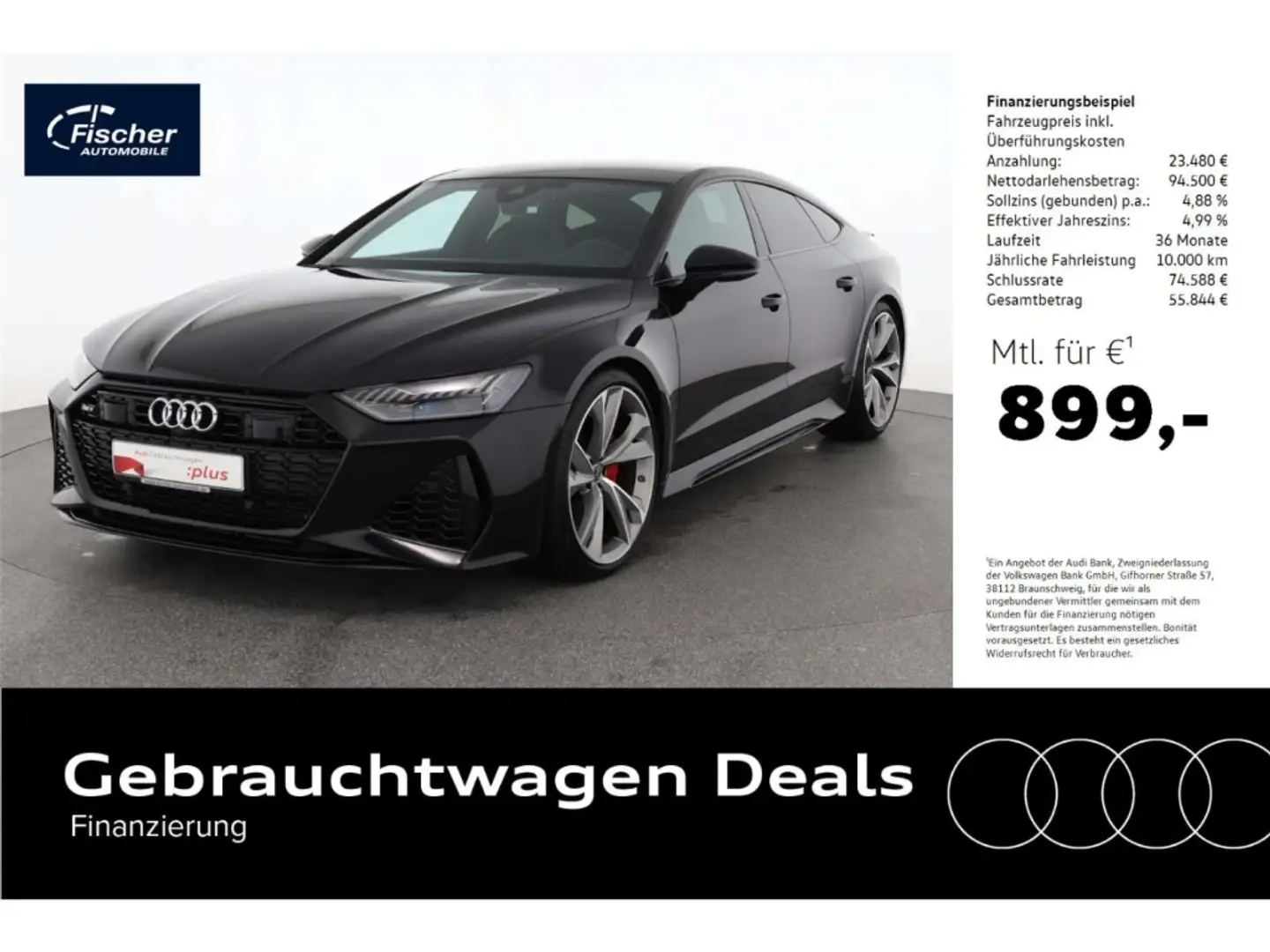 Audi RS7 Sportback TFSI qua. Tip. Matrix/P-Dach/Virt. Černá - 1