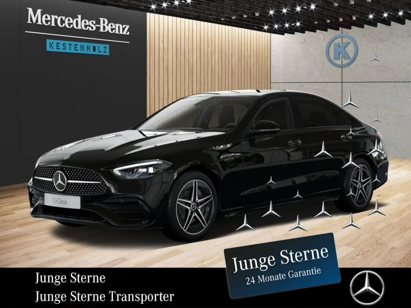 Mercedes-Benz C 200 C 200 AMG*NIGHT*SHZ*NAVI*MBUX*CARPLAY*BURMESTER Schwarz - 1