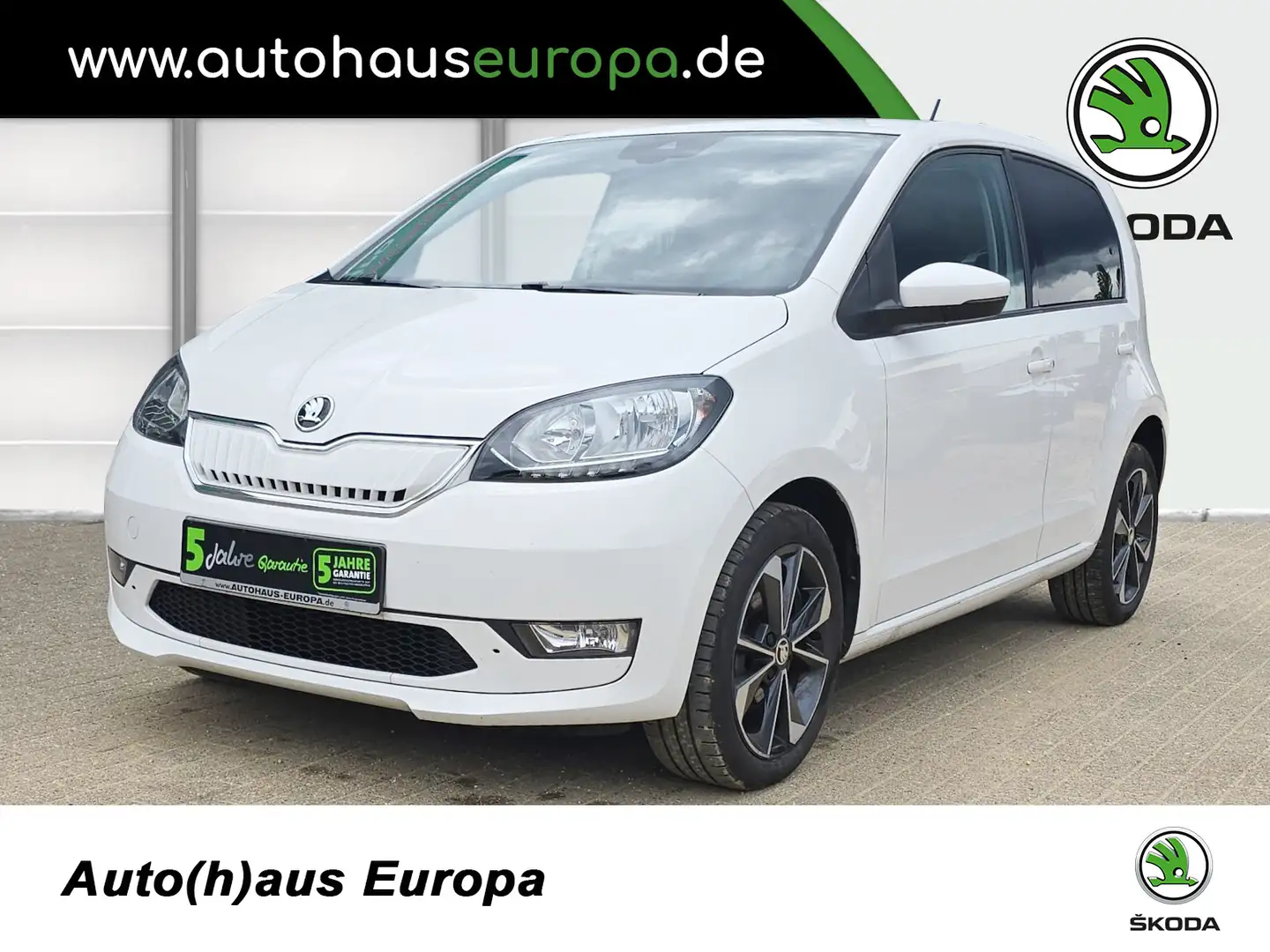 Skoda Citigo e iV DSG Best of KlimaA SHZ SpurH PDC DAB+ Weiß - 1