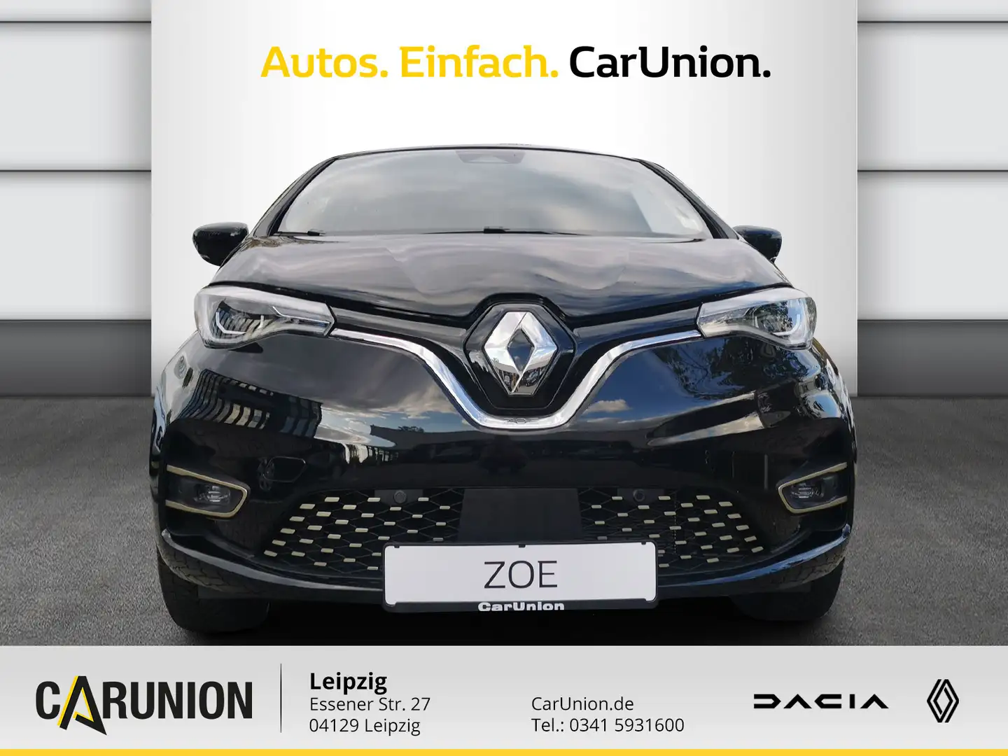 Renault ZOE Iconic EV50 135hp PDC, CARPLAY Чорний - 2