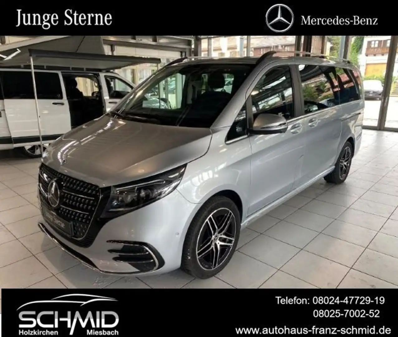 Mercedes-Benz V 300 d 4MATIC AVA L AMG Widescreen AHK STHZG Si Silber - 1