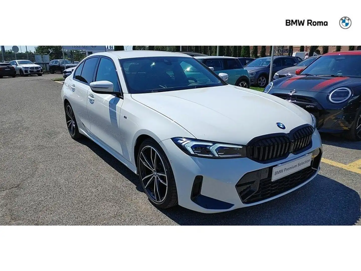 BMW 320 d mhev 48V Msport auto Bianco - 1