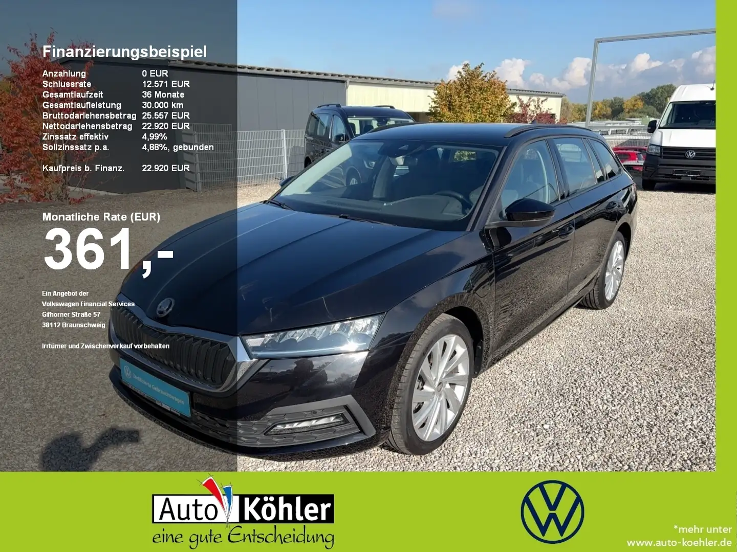 Skoda Octavia Combi 1.4 TSI Ambition iV CarPlay/LED Schwarz - 1
