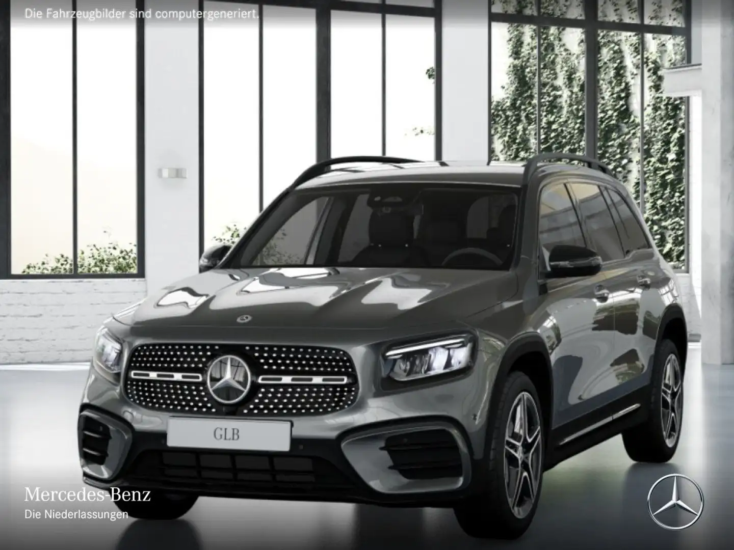 Mercedes-Benz GLB 200 d 4M AMG+NIGHT+AHK+LED+KAMERA+19"+TOTW+8G Grau - 2
