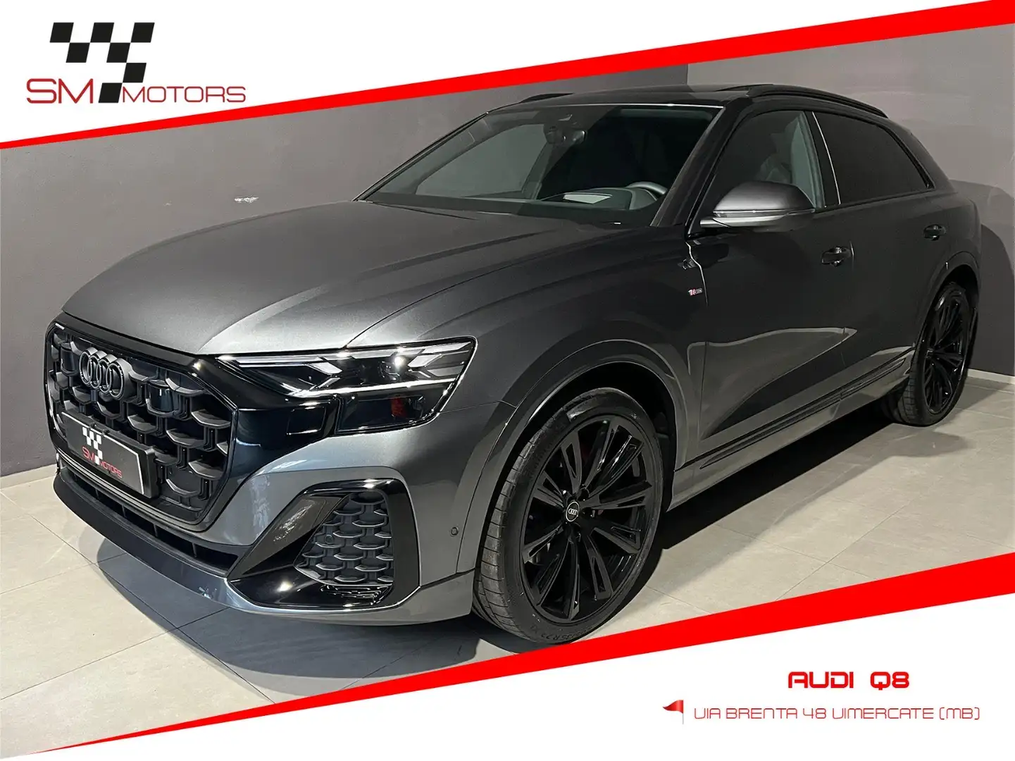Audi Q8 3.0 tdi mhev S line quattro 286cv PRONTA CONSEGNA Gris - 1