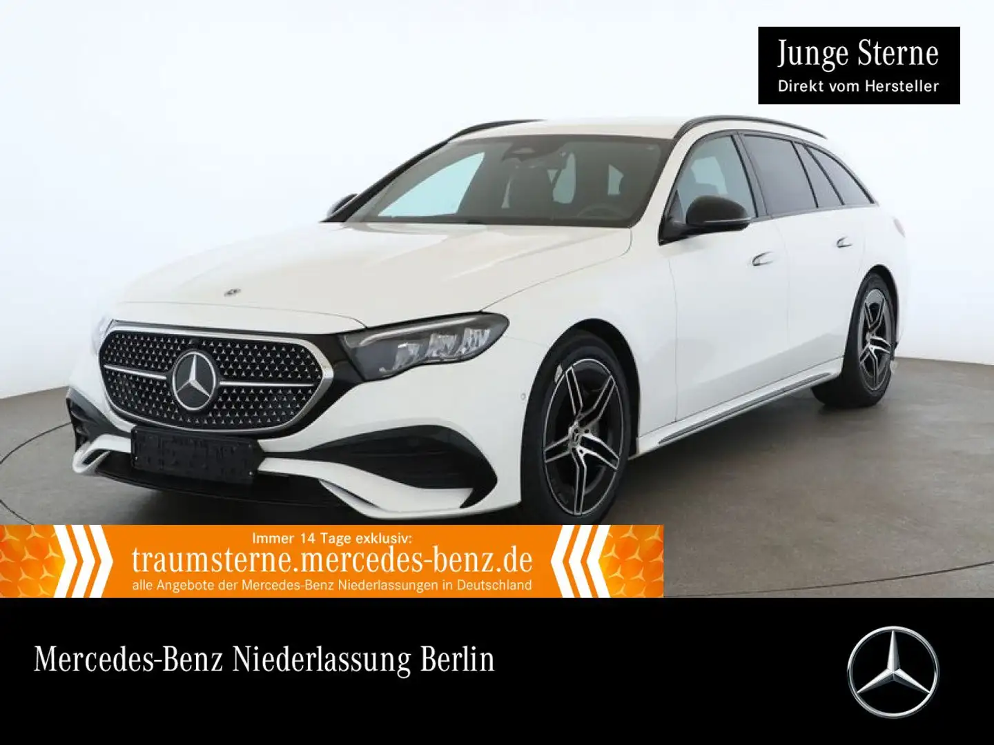 Mercedes-Benz E 220 d T AMG Distr. LED AHK Night Kamera PTS 9G Weiß - 1