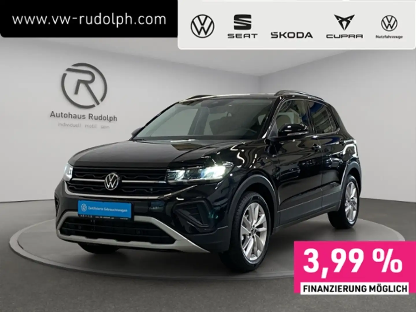 Volkswagen T-Cross 1.0 TSI Life / "Park Assist" ACC LED RFK Schwarz - 1