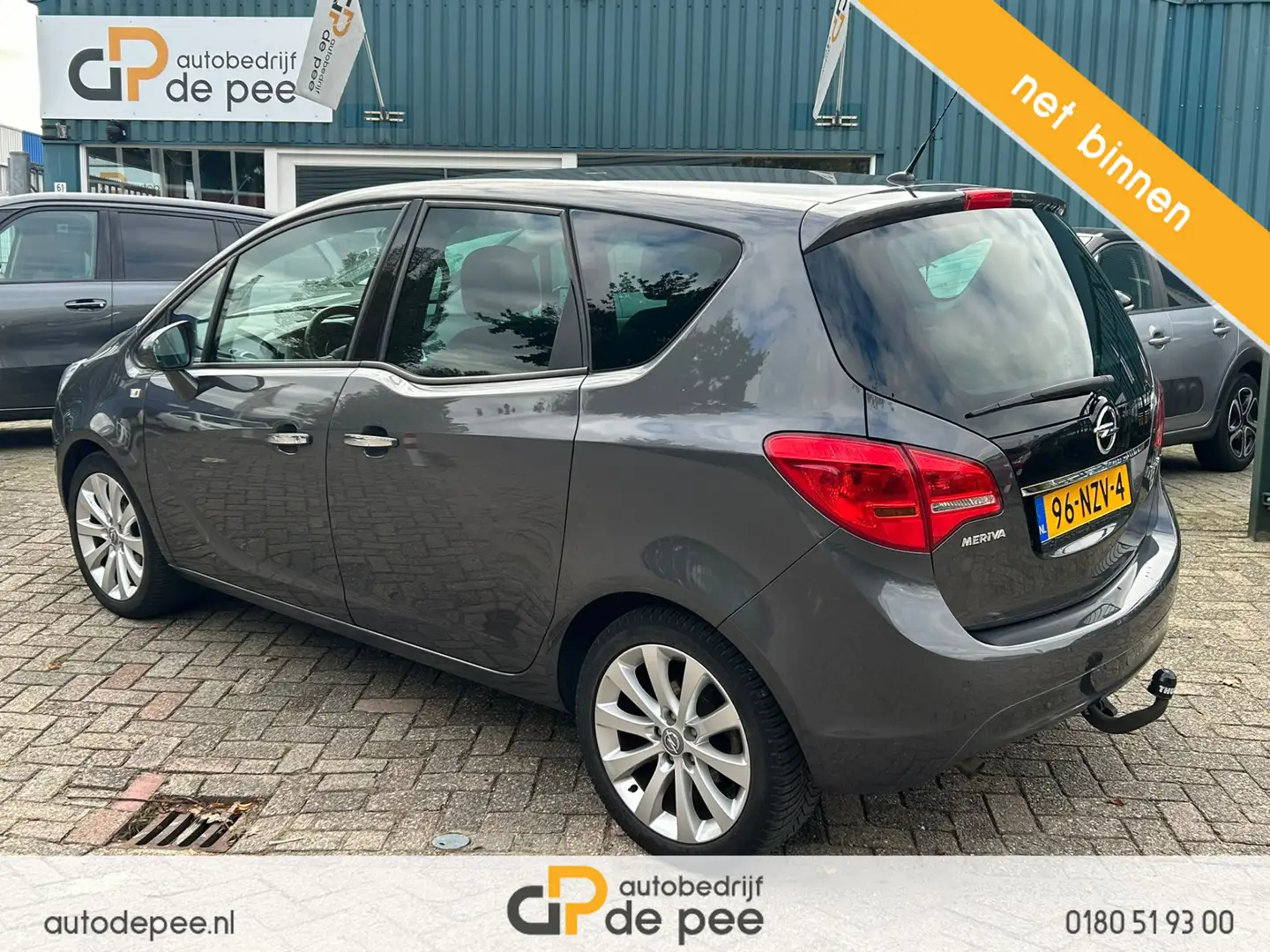 Opel Meriva 1.4 Turbo Cosmo GARANTIE/CLIMA/PDC/TREKHAAK/EL.RAM Grijs - 2