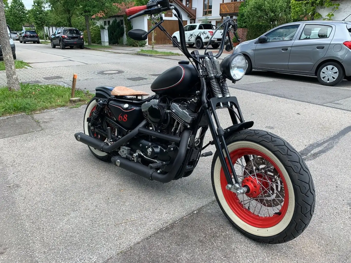 Harley-Davidson Sportster 1200 Mega Bobber Umbau Zwart - 2