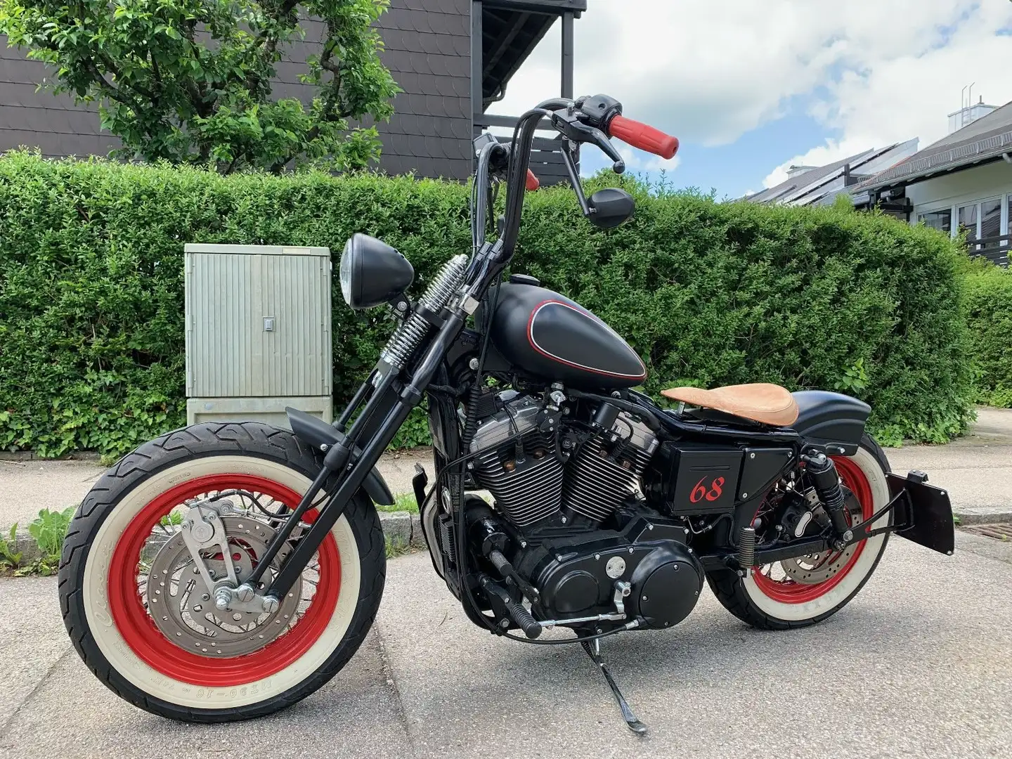 Harley-Davidson Sportster 1200 Mega Bobber Umbau Zwart - 1