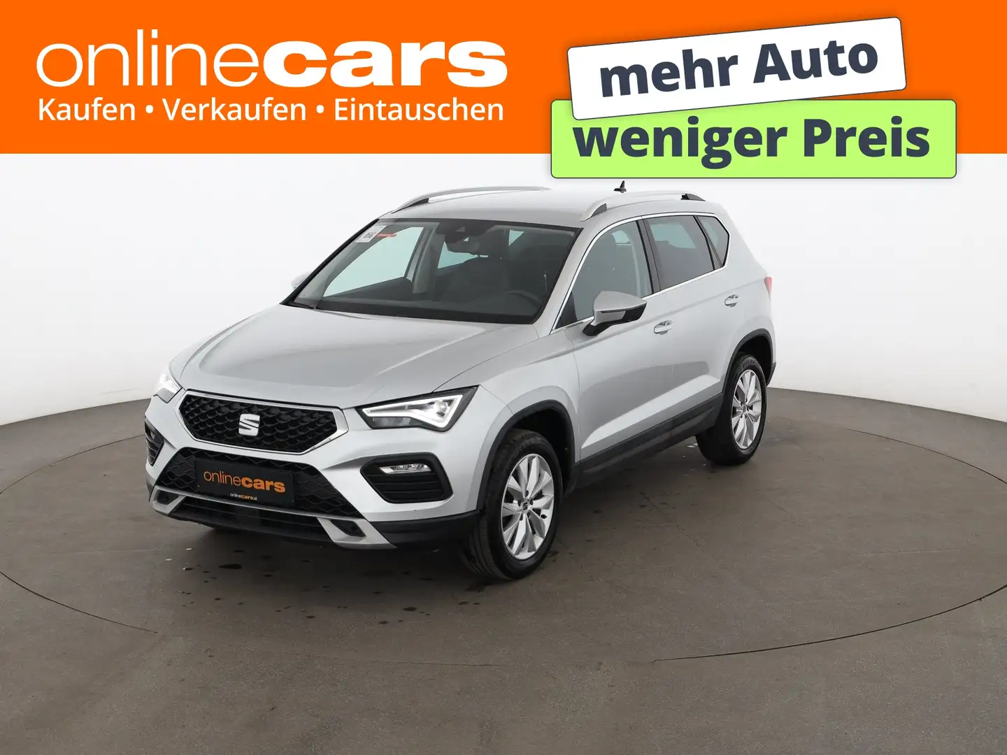 SEAT Ateca 1.0 TSI Style LED RADAR NAVI R-CAM ASSIST Silber - 1