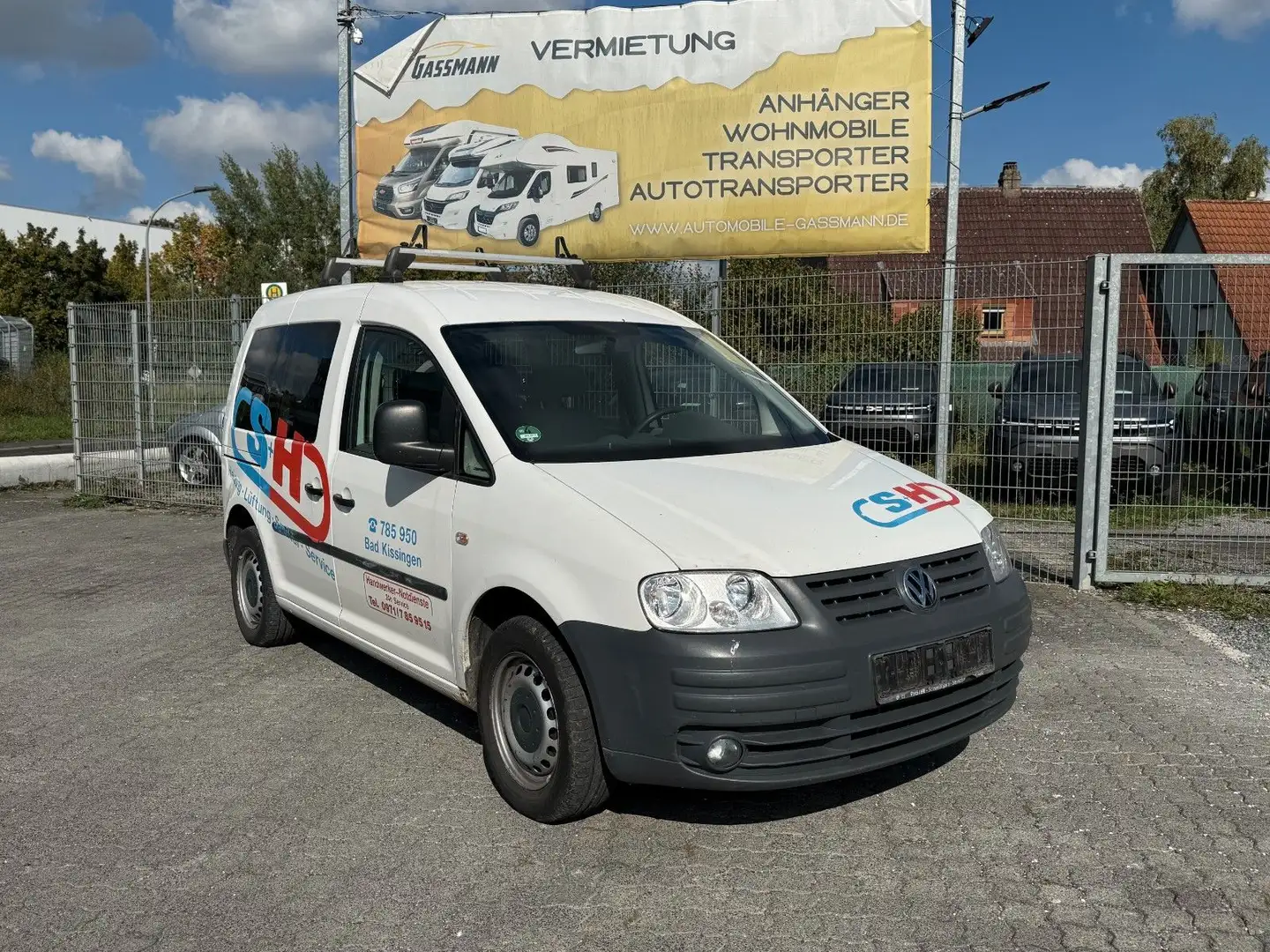 Volkswagen Caddy 1.9 TDI Kombi 5-Sitze Klima AHK Tüv 05.27 Blanc - 1