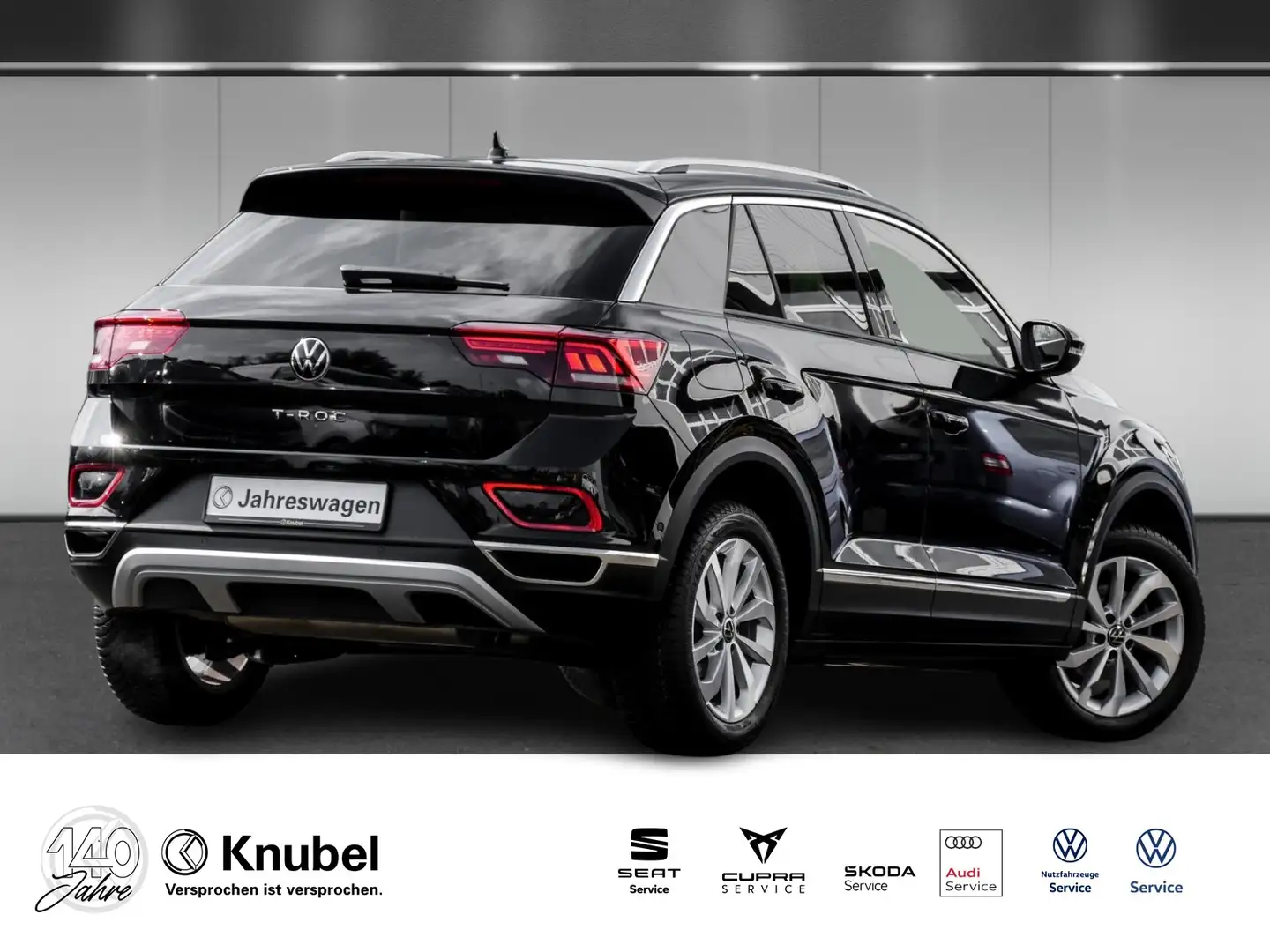 Volkswagen T-Roc Style 1.5 TSI DSG LED+/NAVI/AHK/MASSAGE Schwarz - 2