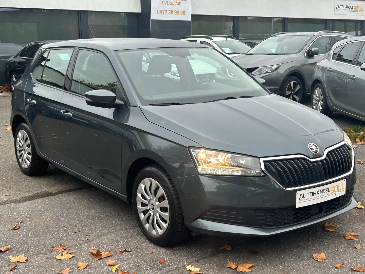 Skoda Fabia 1.0i 2019, 74.725km, Airco, PDC, Crui ctr, Garant Gris - 2