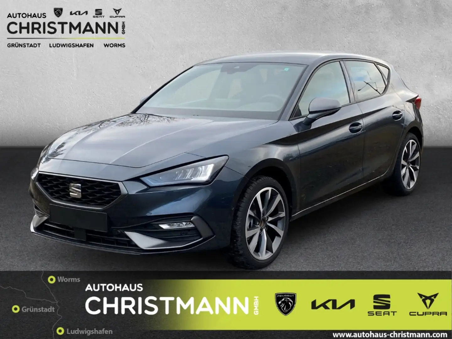 SEAT Leon 1.5 eTSI 110 kW FR*NAVI*SHZ*Beats*PDC*CAM* Gris - 1