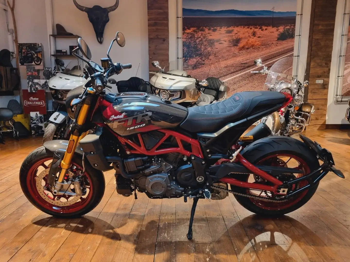 Indian FTR  R Carbon "J & H "+100 Jahre ( 250/4,99 %) Червоний - 1