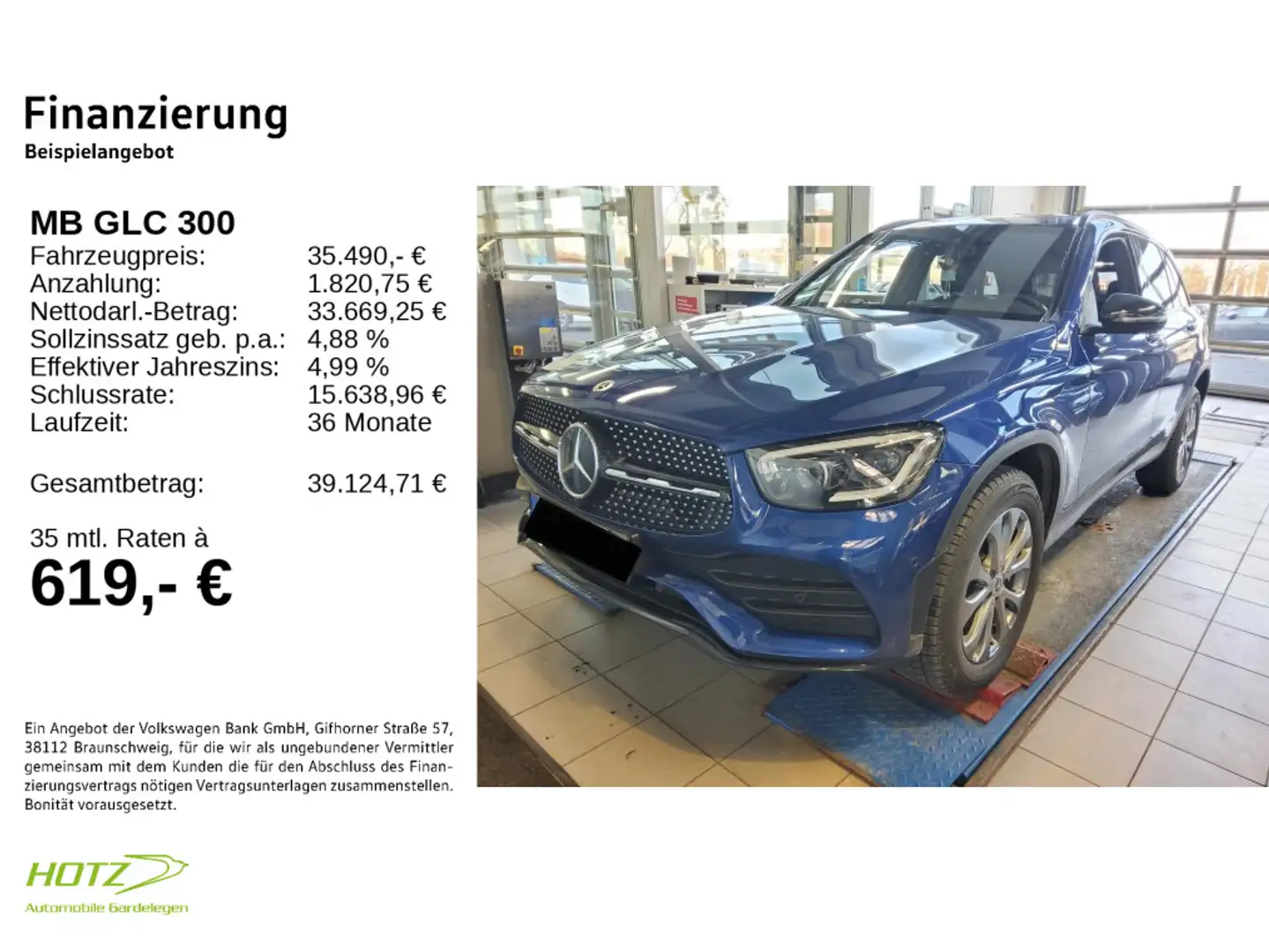 Mercedes-Benz GLC 300 4Matic AMG Line Kamera/Head-up Blau - 2