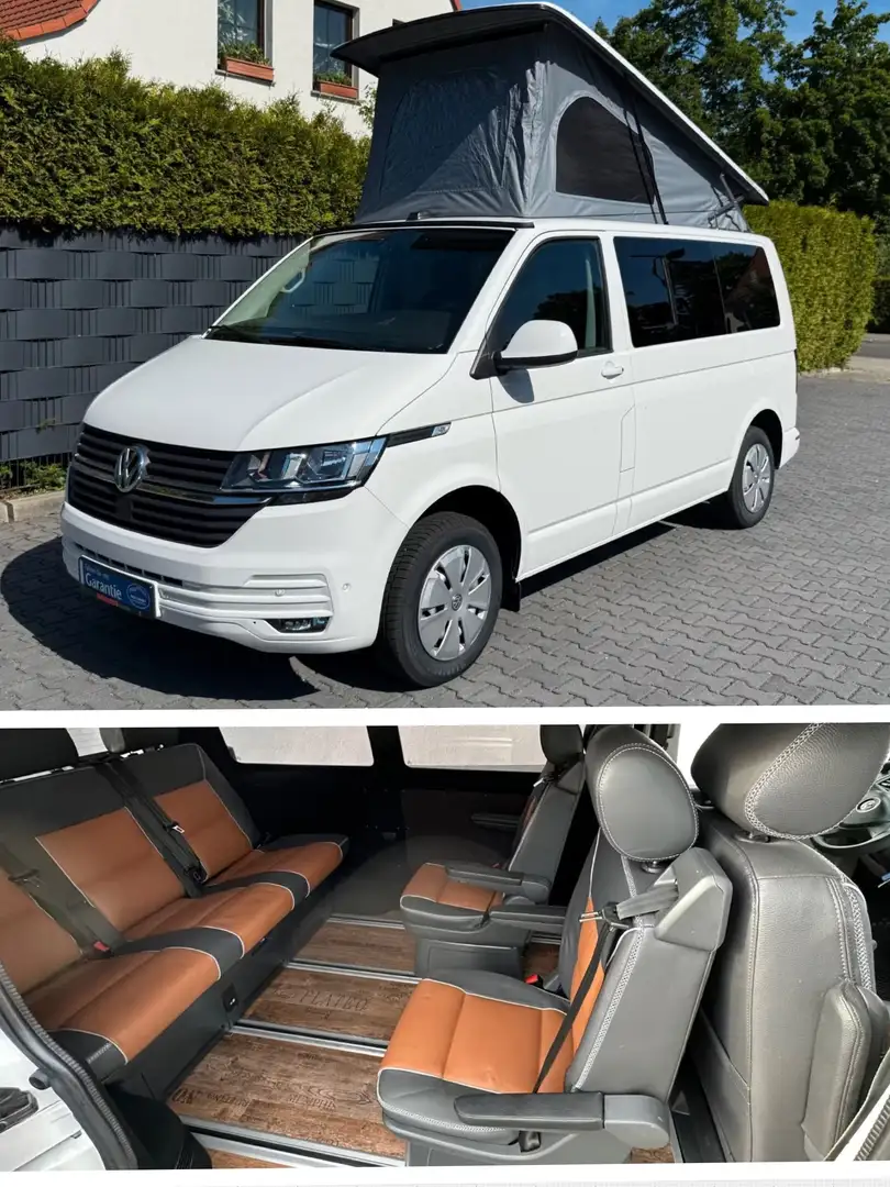 Volkswagen T6.1 California T6.1*BEACH*CAMPER*AUFSTELLDACH *DSG*MULTIVAN*LEDER Weiß - 1