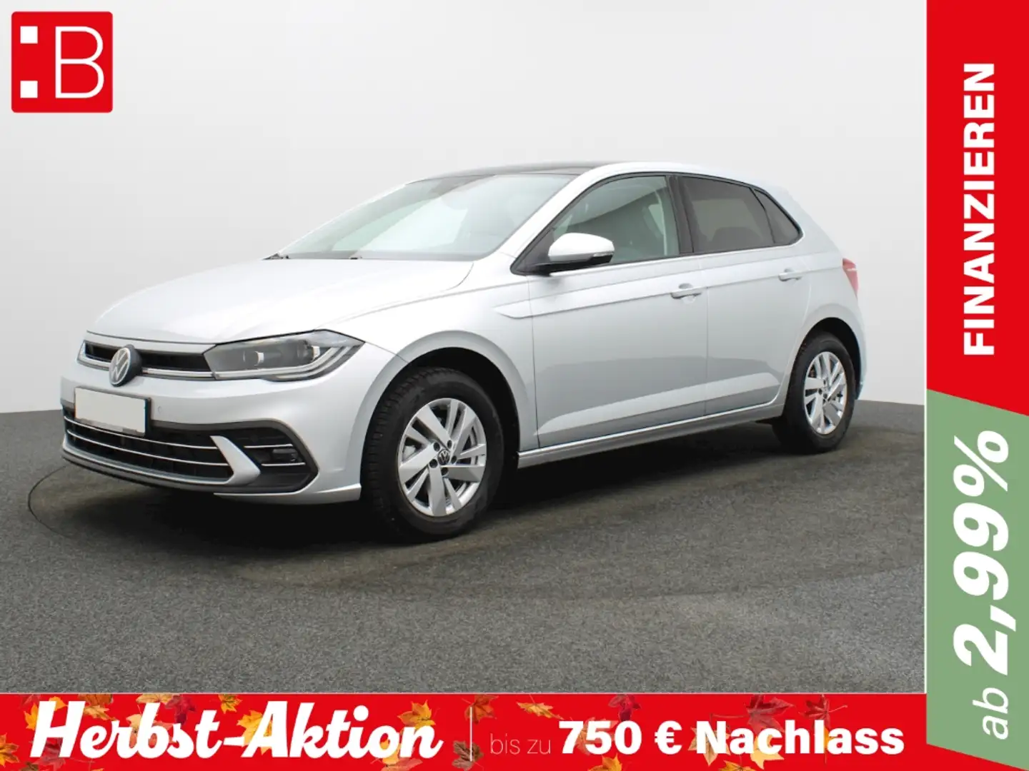 Volkswagen Polo 1.0 TSI DSG Style PANO IQ.DRIVE KAMERA NAVI Silber - 1