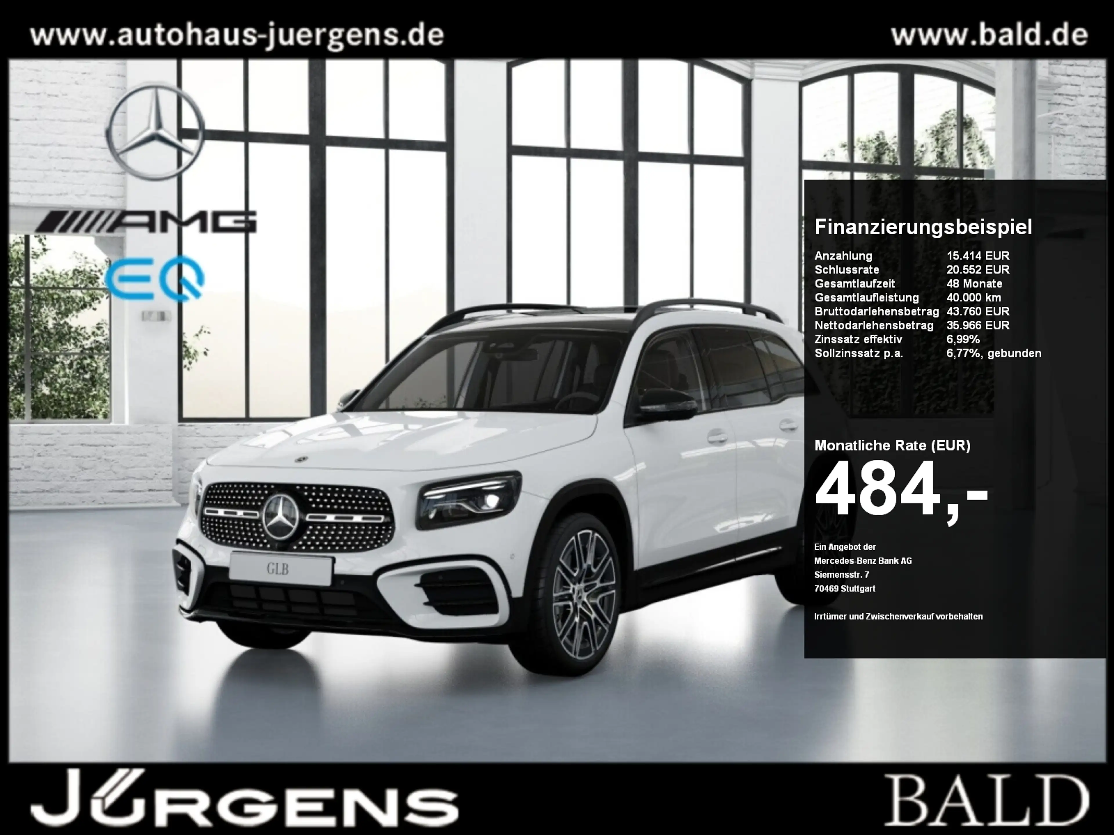 Mercedes-Benz GLB 250 4M AMG-Sport/Pano/AHK/360/7Sitze/MBeam