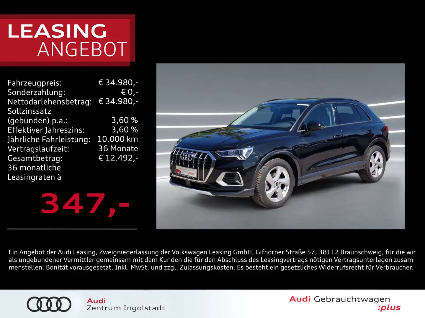 Audi Q3 35 TFSI LED ACC NAVI Kamera Keyless advanced Noir - 1