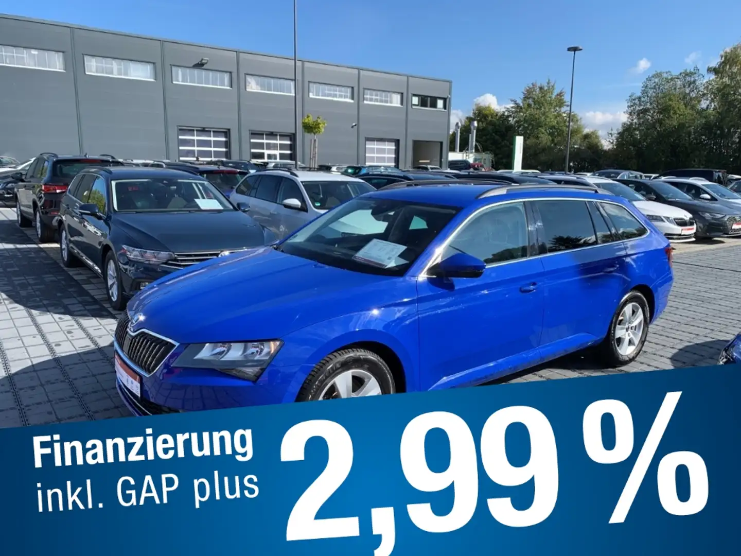 Skoda Superb Combi Ambition 1.5 TSI ACT Navi Alufelgen Blau - 1
