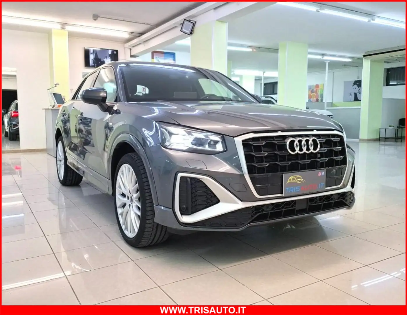 Audi Q2 35 2.0 TDI S-Tronic S-line IVATA (MATRIX+PELLE+NAV Gris - 1