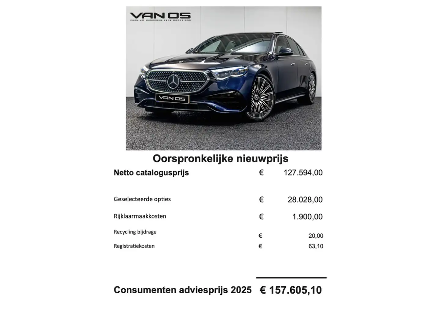 Mercedes-Benz E 450 E d 4MATIC AMG Line | BTW | Compleet | NP 157.000 Blau - 2